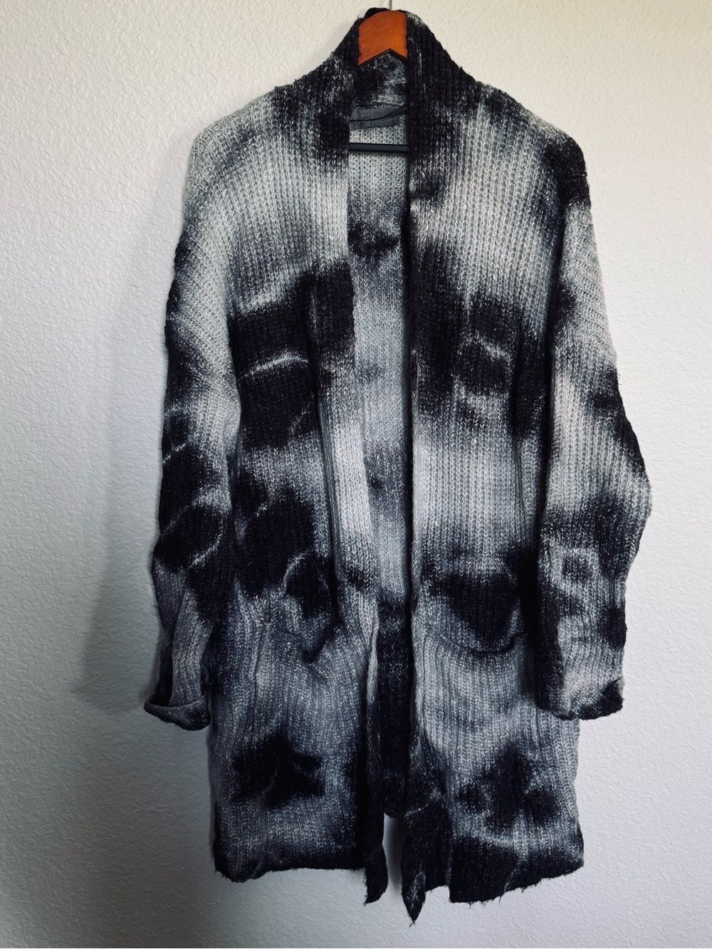 Anthropologie Wool Blend Gray Shrug Cardigan Sweater M